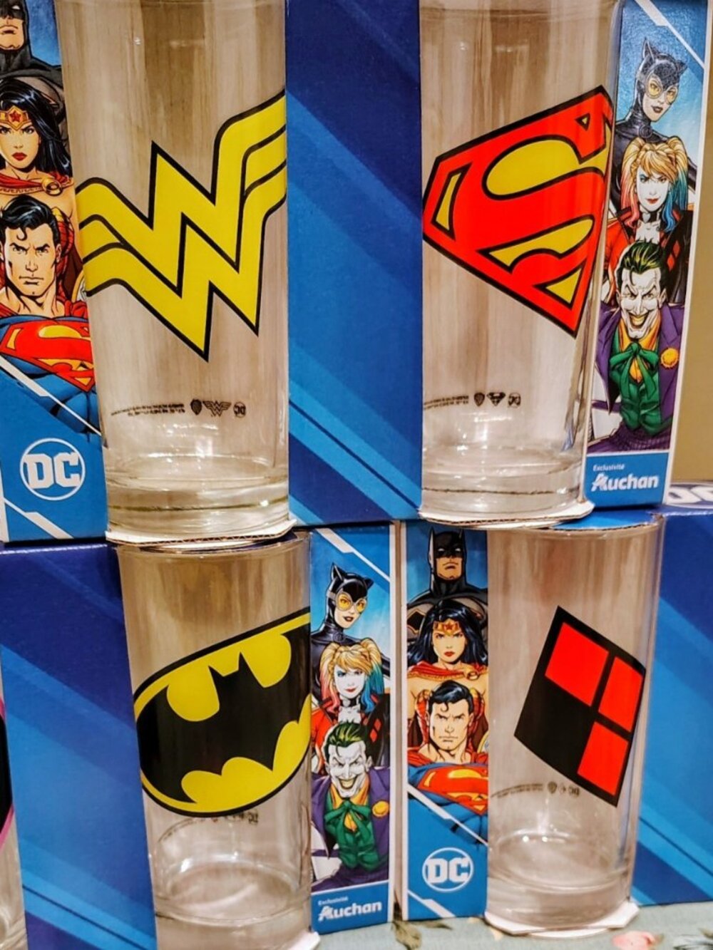 DC Comics Set Of 6 9oz Glasses